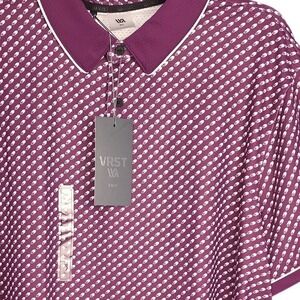 VRST Mens Golf Polo‎ Shirt XL Purple Performance Stretch Short Sleeve Casual New